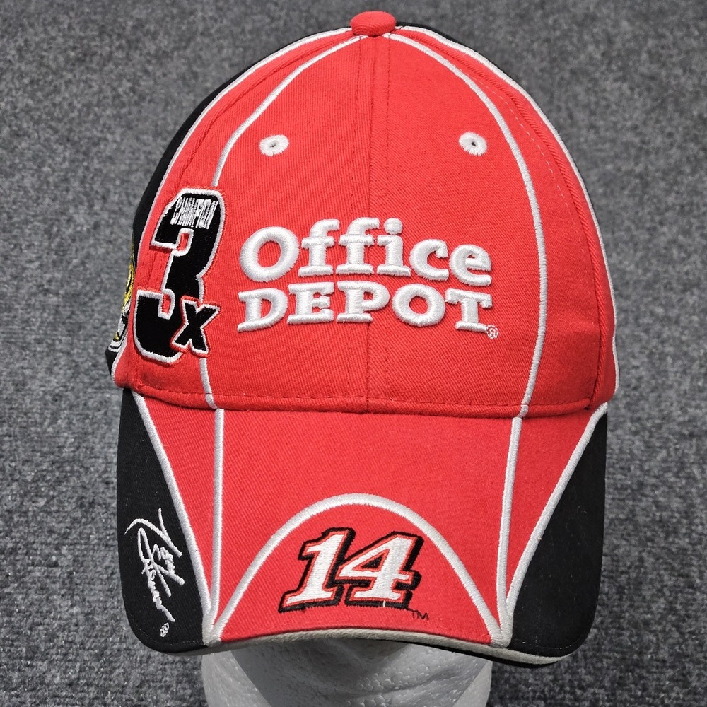 NASCAR‎ Tony Stewart Hat Mens OSFA Red Office Depot 3X Champion Racing Cap 2011